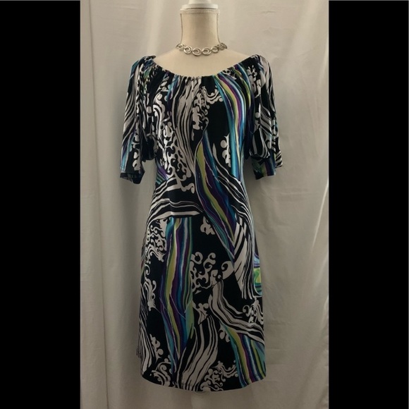 Women’s AB Studio Knee Length Dress Medium Little Black Dress - Picture 10 of 10